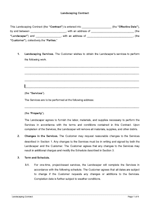 project agreement template