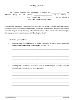Coaching client contract template damercasual