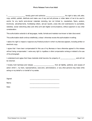 Photo Release Form (for Adults and Minors) SignWell Formerly Docsketch